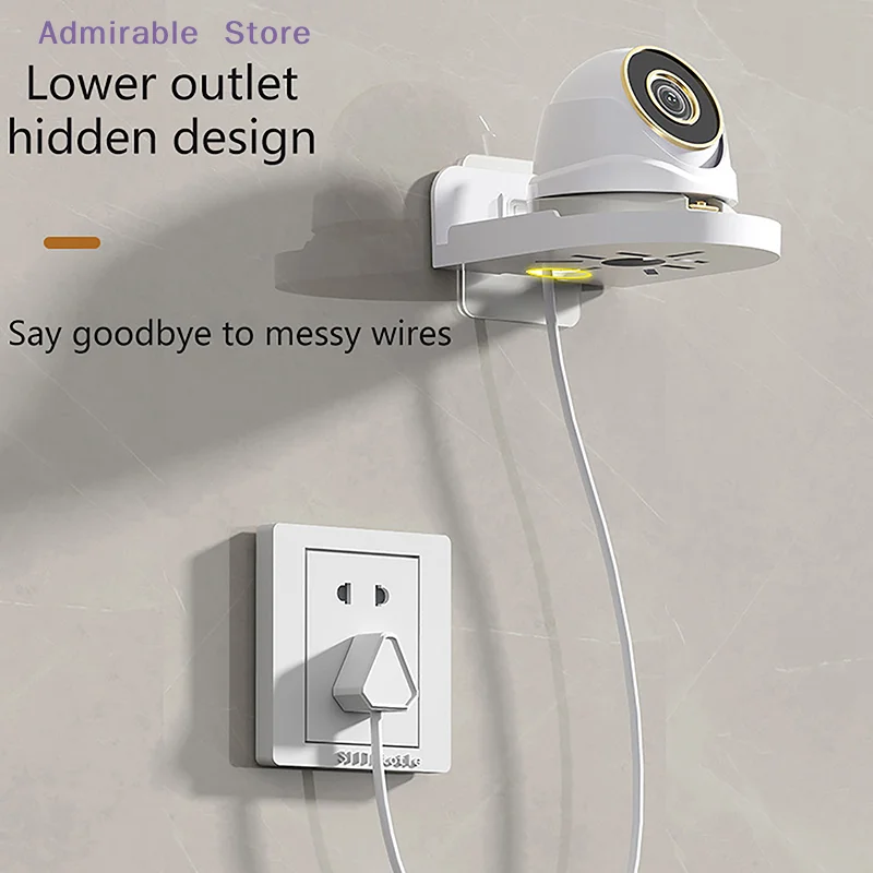 [W]Punch-Free Security Surveillance Camera Stand New Traceless Wall-Mounted Bracket Home Self-Adhesive Drill-free Fixer