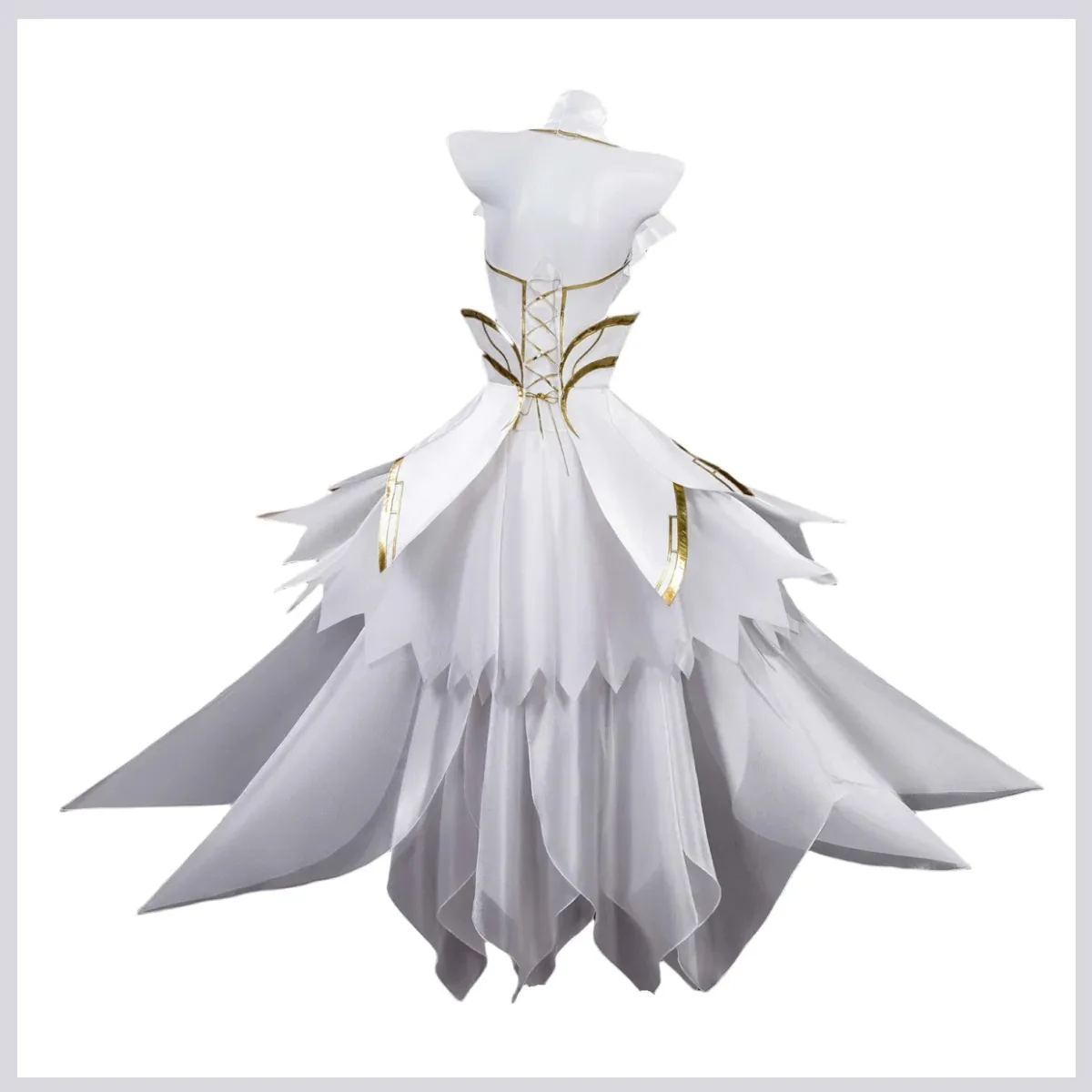 تأثيري حلي أنيمي تاريخ لايف Tobiichi اوريغامي فستان سهرة أبيض الأميرة تنورة شعر مستعار الكبار امرأة مثير فستان تنكر