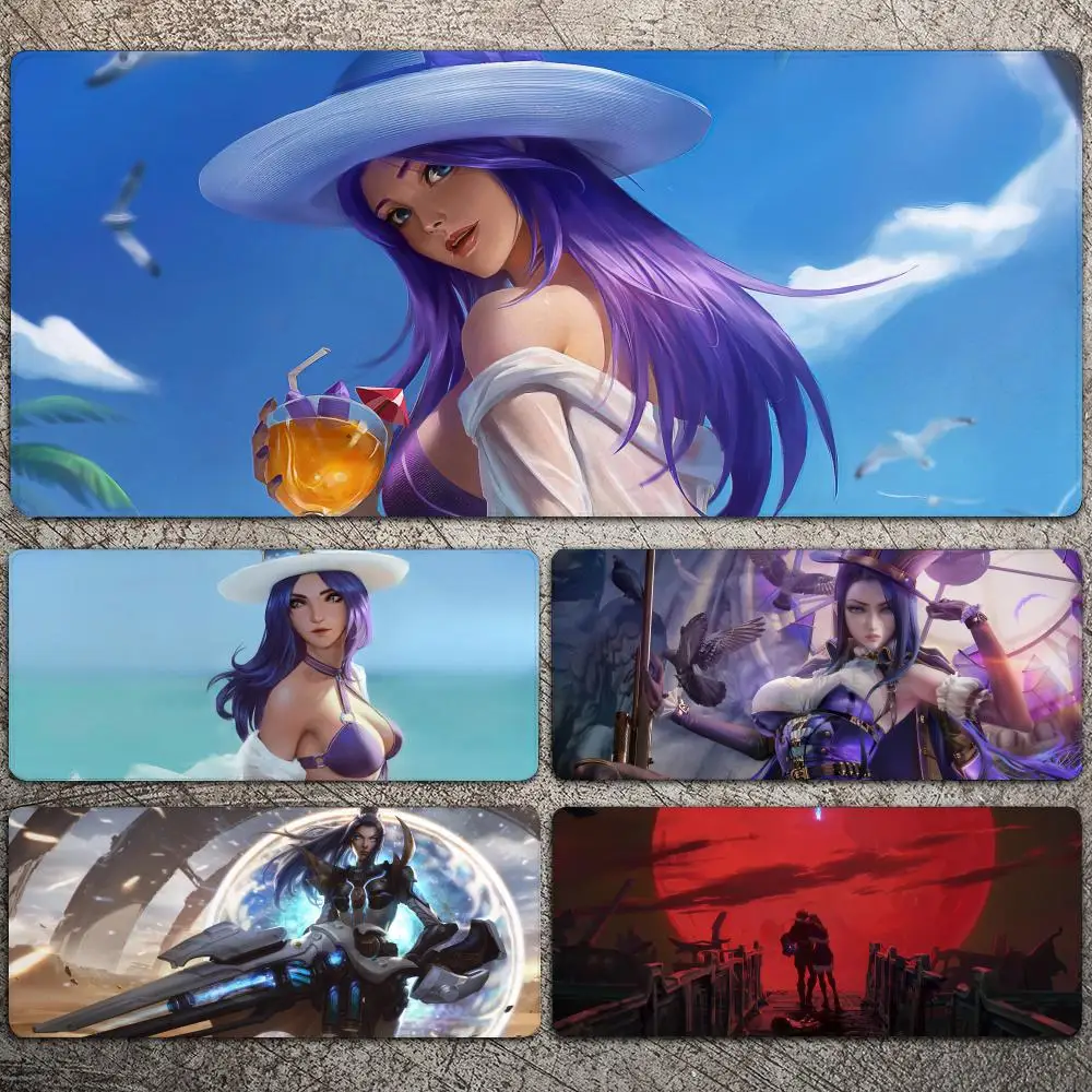 

Caitlyn Kiramman Game League Of Legends Mousepad Large Gaming Mouse Pad LockEdge Thickened Computer Keyboard Table Desk Mat