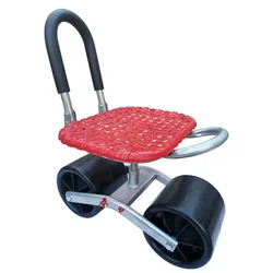 Garden Utility Cart with Tool & Umbrella Stand Iron Moving Work Chair for Gardening Wheeling Stool for Outdoor Use