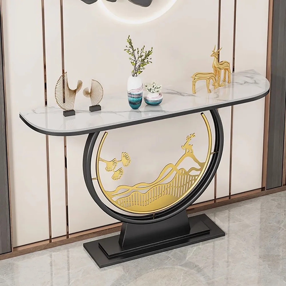 

Entrance Nordic Console Table Modern Luxury Metal Lobby Console Tables Hallway Midcentry Consolle Ingresso Living Room Furniture