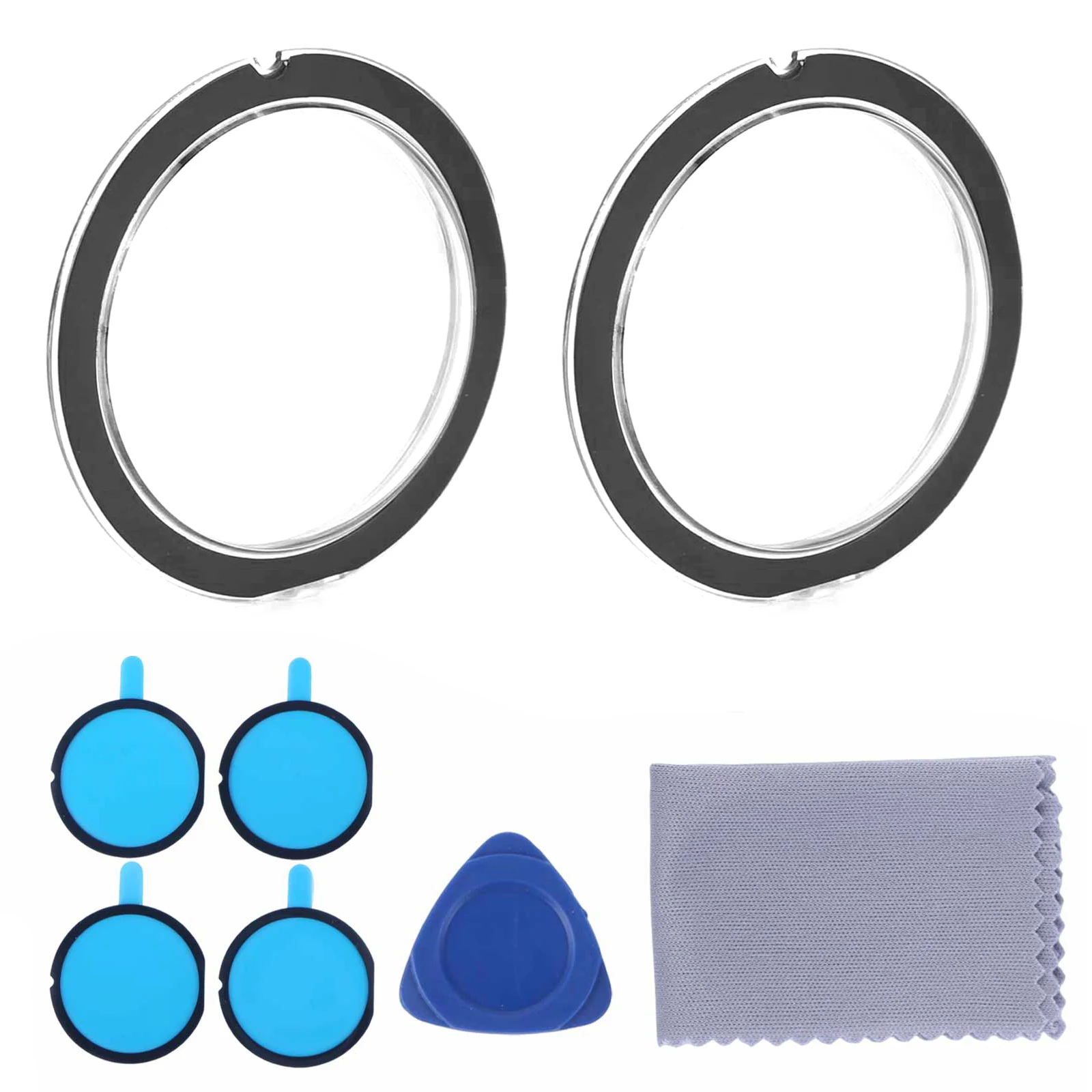 2Pcs Front & Rear Car Camera Lens House Fit for Insta360 X3 PC Protective Cover for Tesla 2025 2026 Model Y Juniper/Model YL