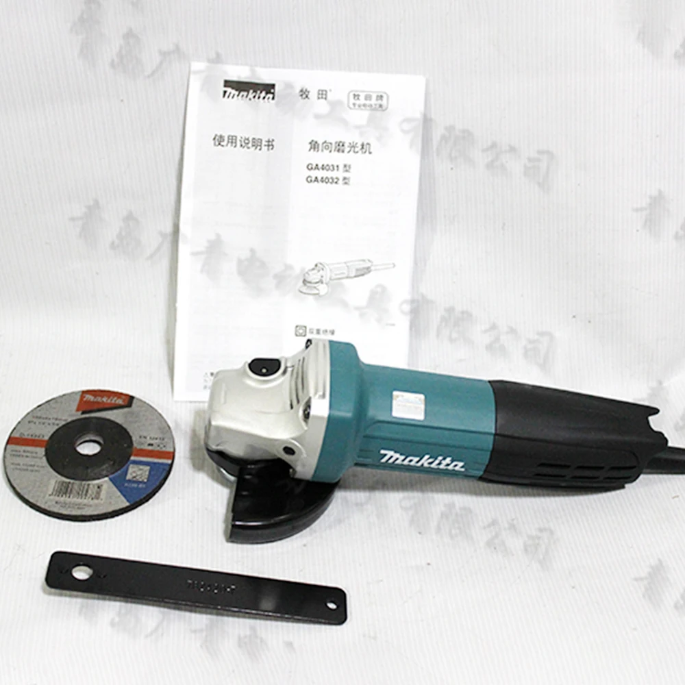 Japan Makita GA4031 Angle Grinder Steel Metal Polished Cutting Machine 720W 100MM Tubular Handle is small in Diameter Power Tool