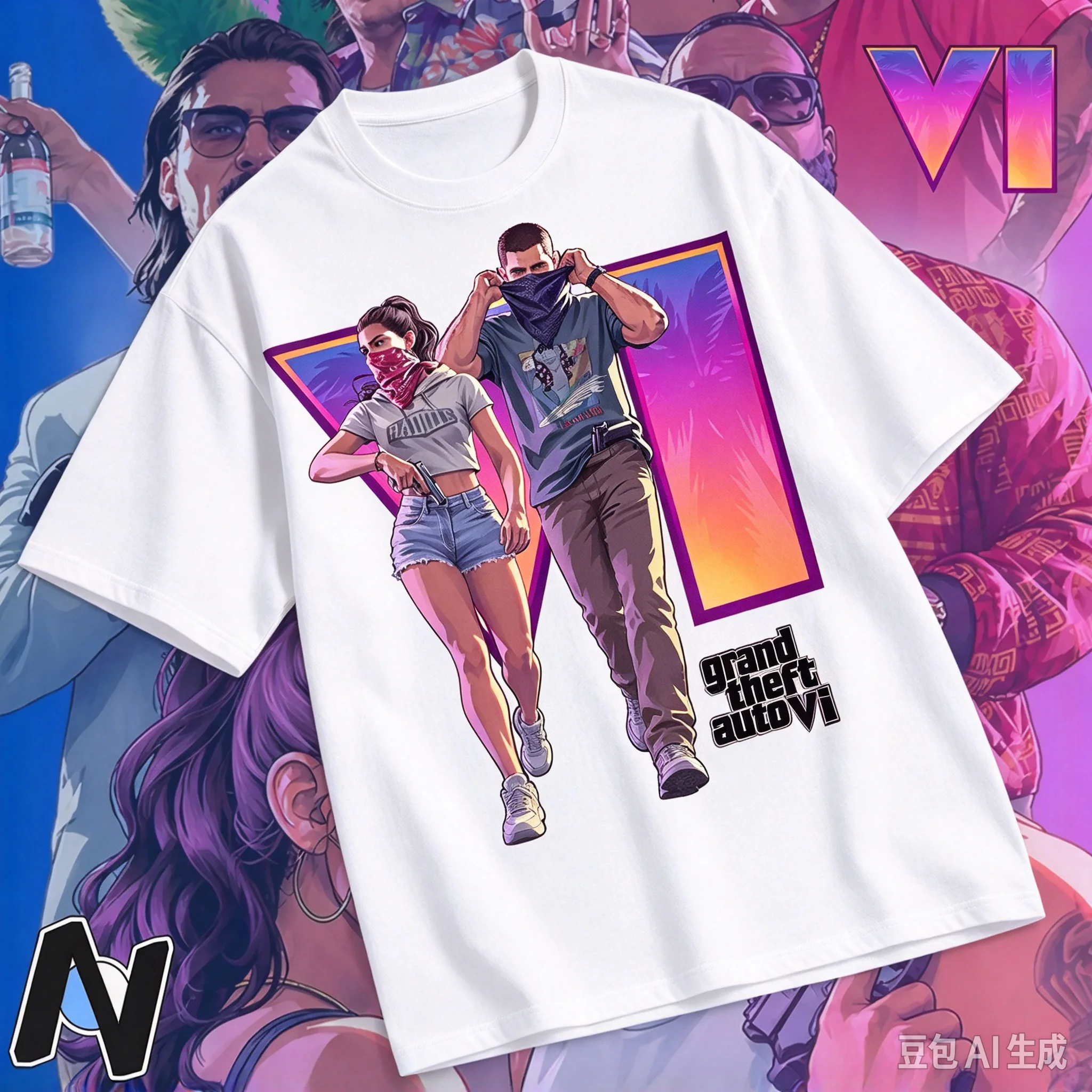 Grand Theft Auto VI Character  - Poster Men Fashion review and price
