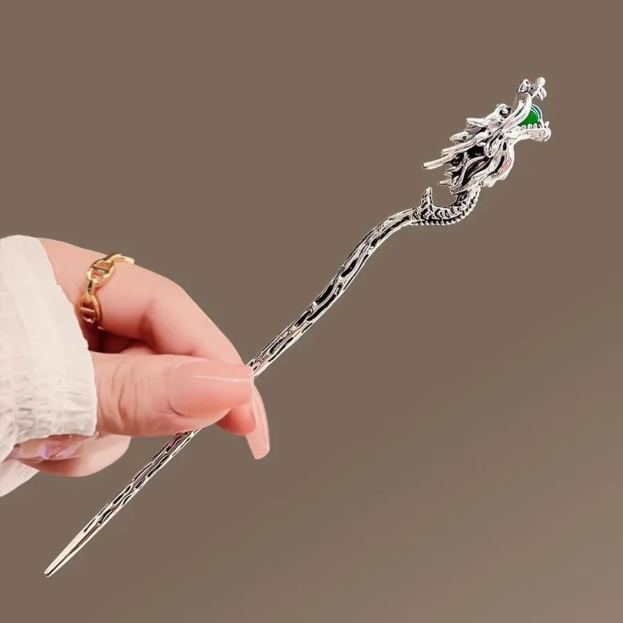1pc Fashionable, Versatile, Simple, Elegant, and High-End Dragon Hairpin for Women, Girls, and Party Hair Accessories view 2