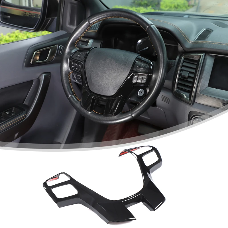 

Car Steering Wheel Decoration Sticker Decoration Frame Cover Car Accessories For Ford Ranger/Ford Roadster 2015-2021