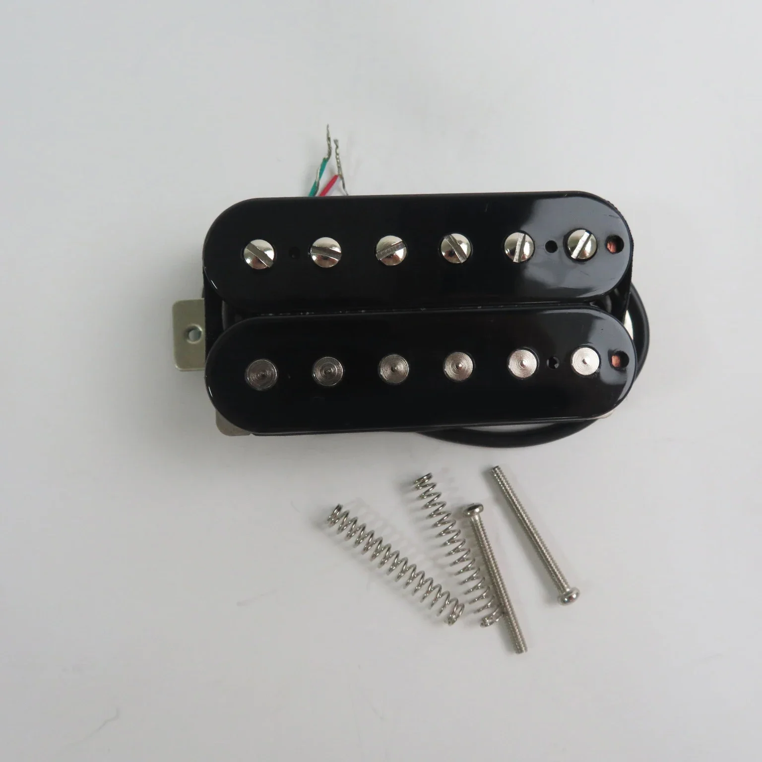 Pastilla de guitarra eléctrica de doble bobina Alnico 5, alta calidad, negro/cebra