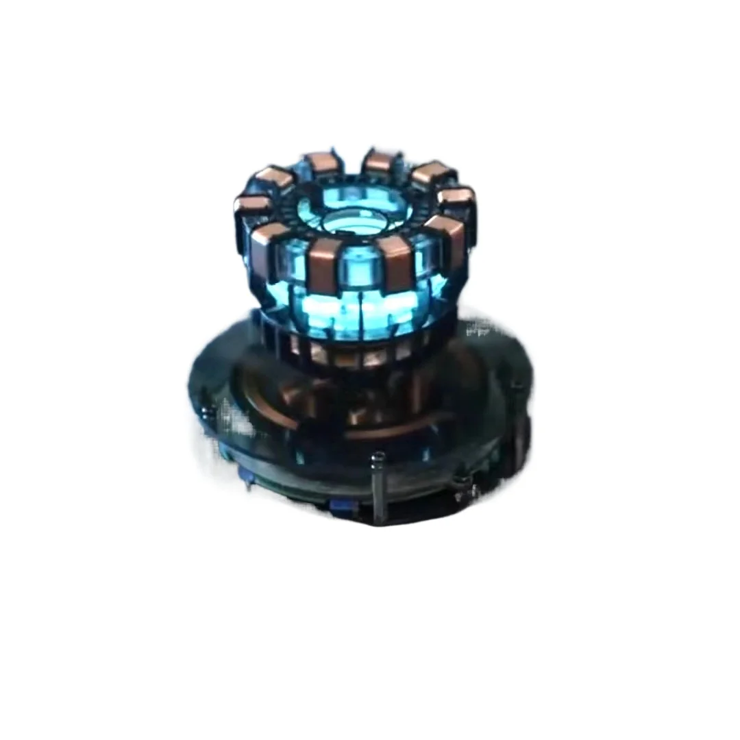 Magnetic levitation Iron Man reactor figurine office desktop creative black technology boy birthday gift