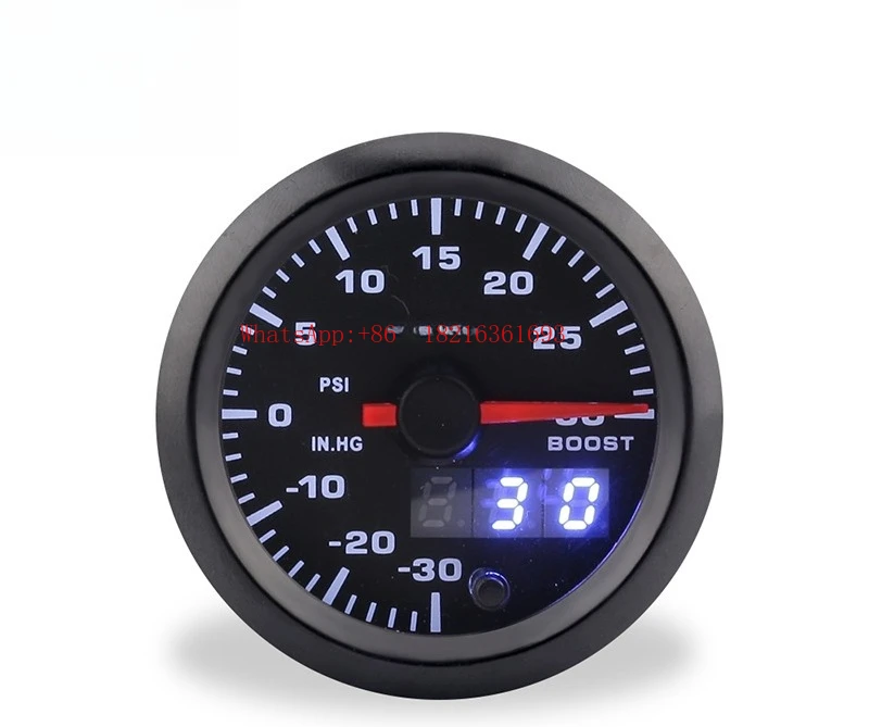 High-speed Stepper Motor 7-color Backlight LED Digital Watch PSI Booster Watch Black 52mm