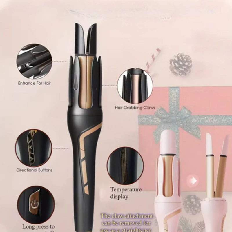 

Новинка 2026: Выпрямитель-плойка 2-в-1 с отрицательными ионами для укладки волос, большой зажим для крупных локонов, для салонов и домашнего использования, для путешествий