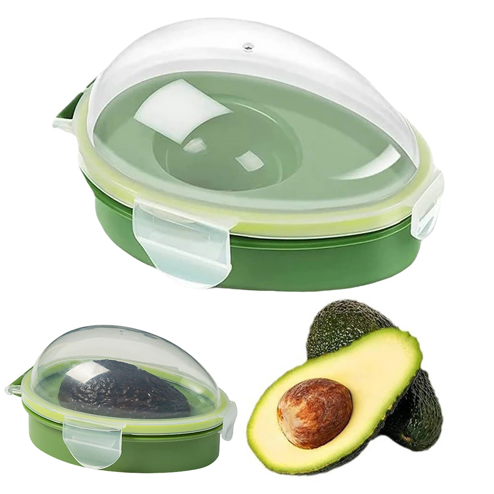Soporte protector de aguacate, caja de almacenamiento de aguacate fresco reutilizable, contenedor de almacenamiento de aguacate para alimentos frescos