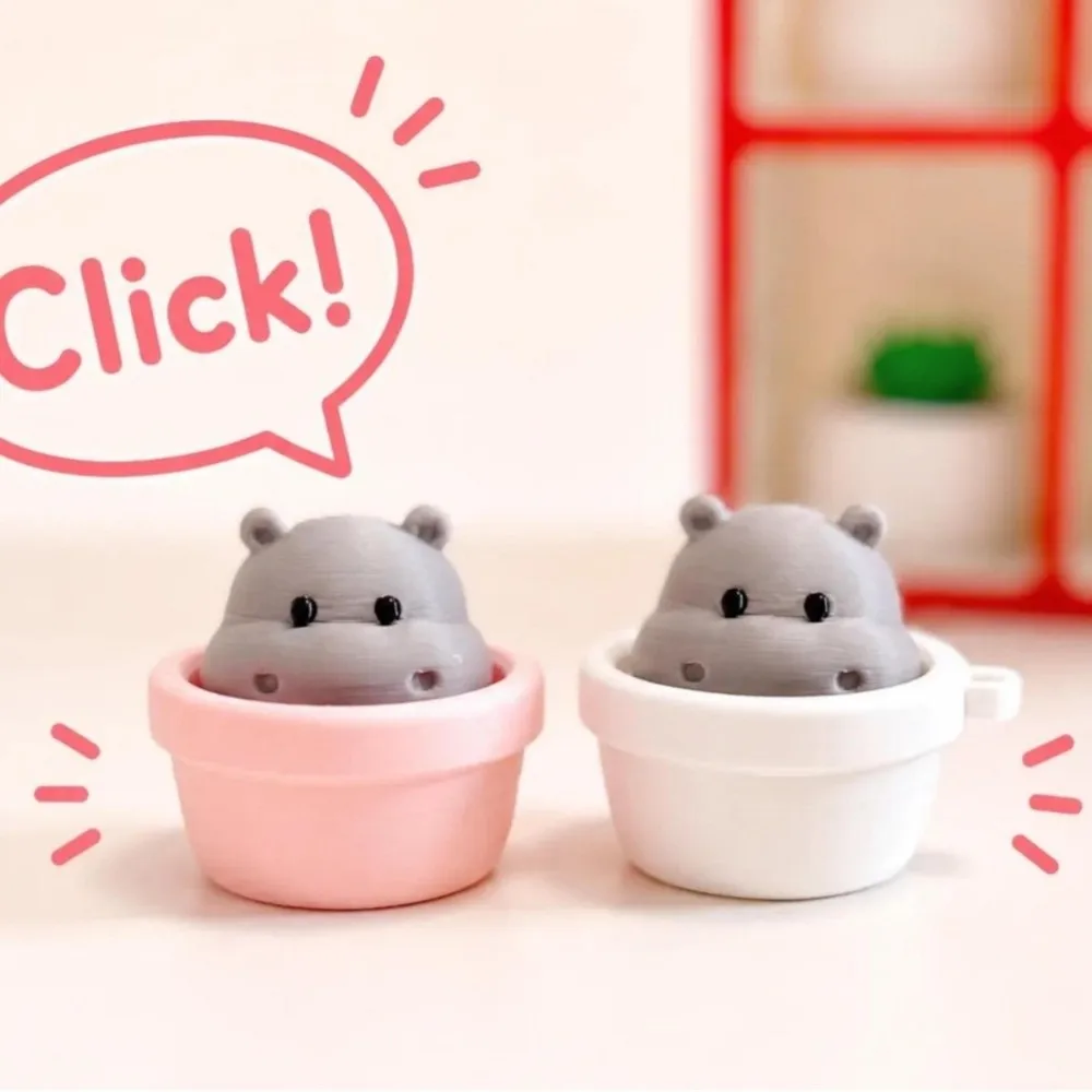 Finger Button Clicker Fidget Keychain Soft Slow Rebound Anti-stress Clicking Pressure Relief Cute Funny