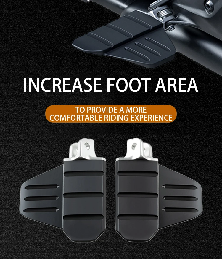 

Suitable for Honda Gold-wing motorcycle pedals, rubber groove anti-skid design to improve the safety and stability of the area G