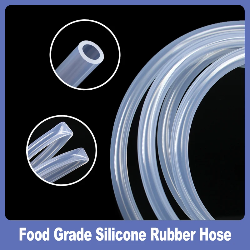 

Clear Food Grade Silicone Rubber Hose ID 0.5 1 2 4 5 6 8 10 12 14 16 20 25 30 32 36mm Transparent Flexible Drink Water Tube Pipe