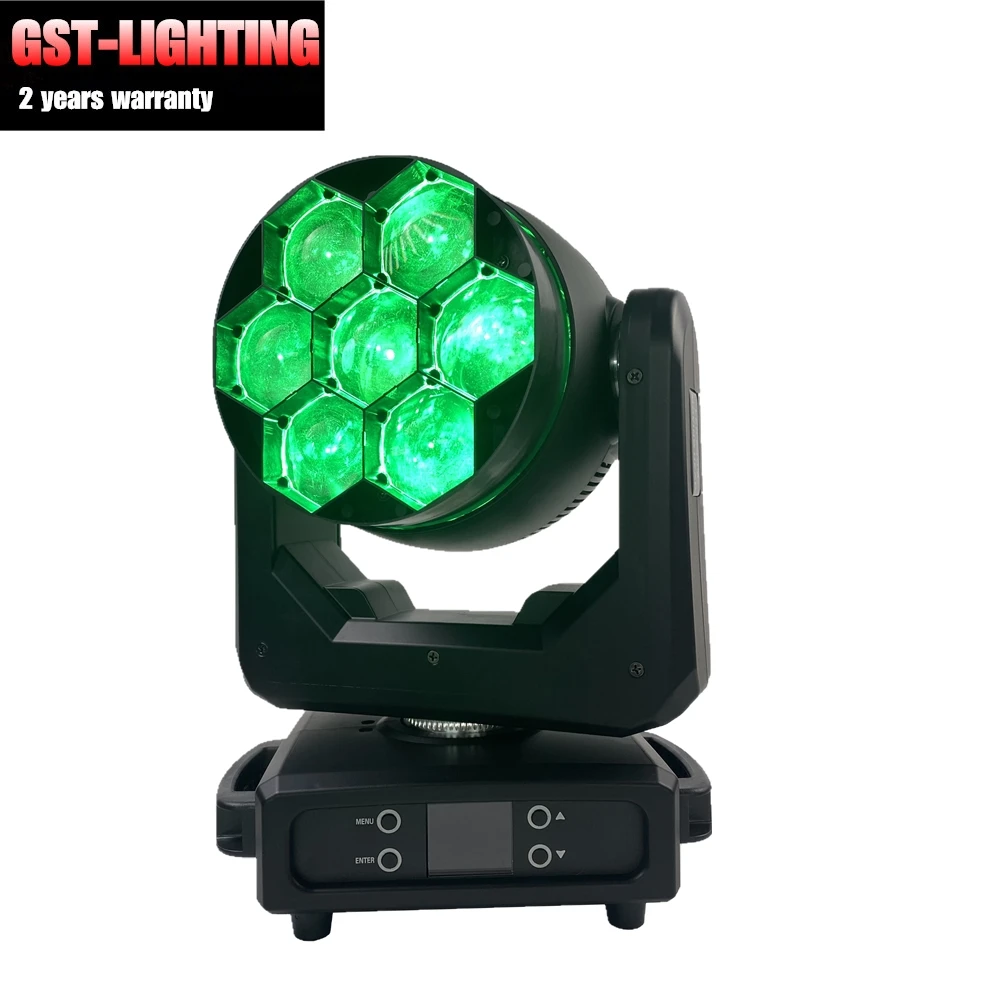 7x40w rgbw 4 in 1 mini led moving head wash beam effect smooth dimming stage lighting