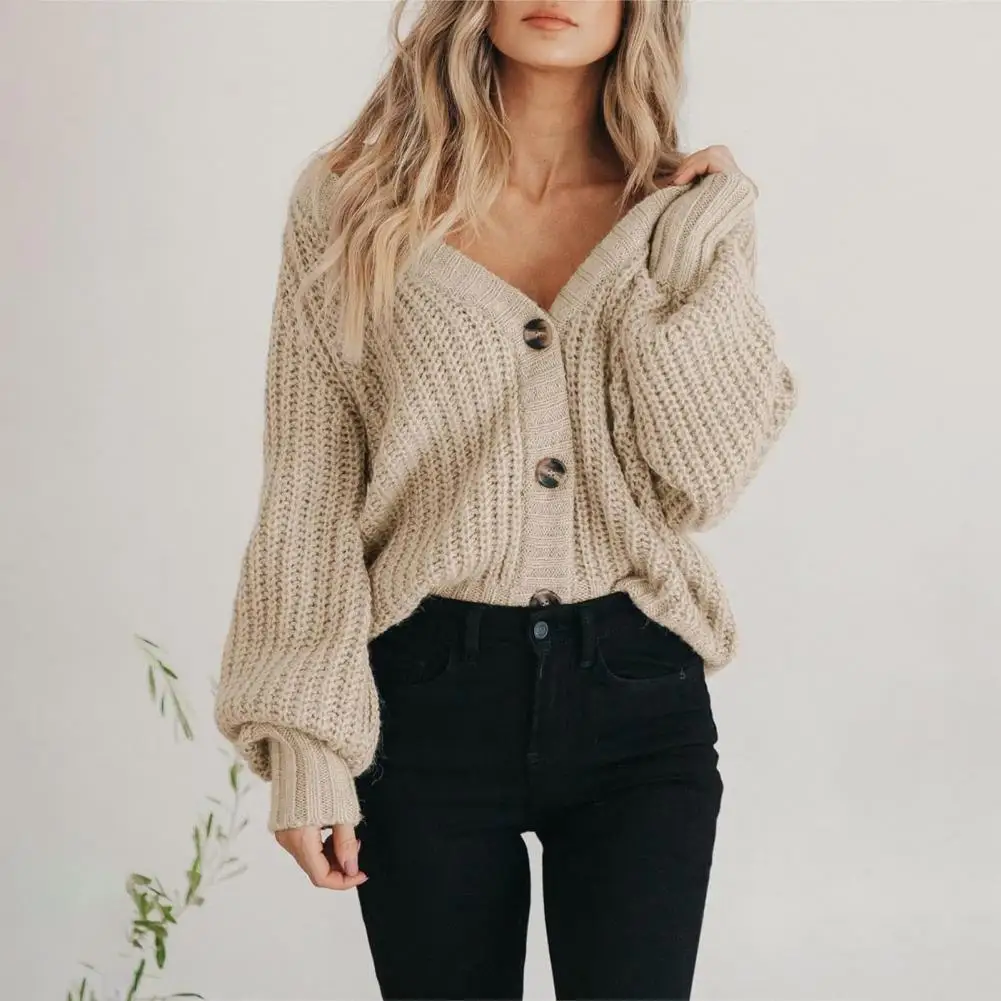 Women Cardigan Sweater Women Casual Cardigan Stylish Women's Chunky Knit Cardigan Fall/winter Open Front Sweater with for Modern