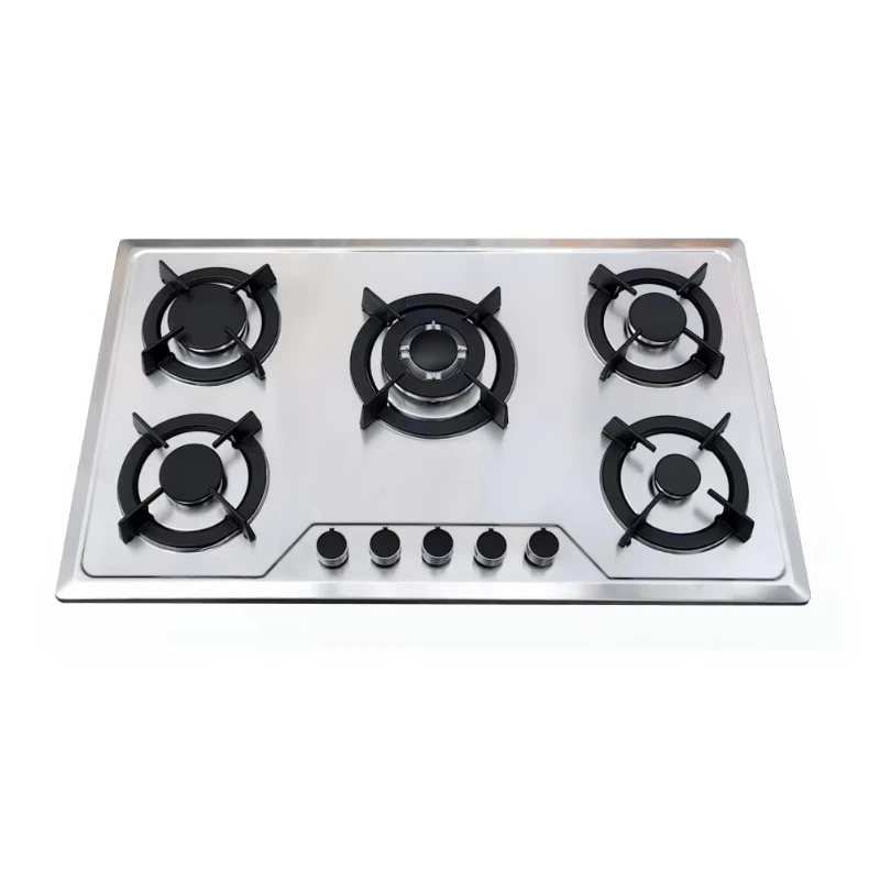 Household 5 burner stainless steel gas stove