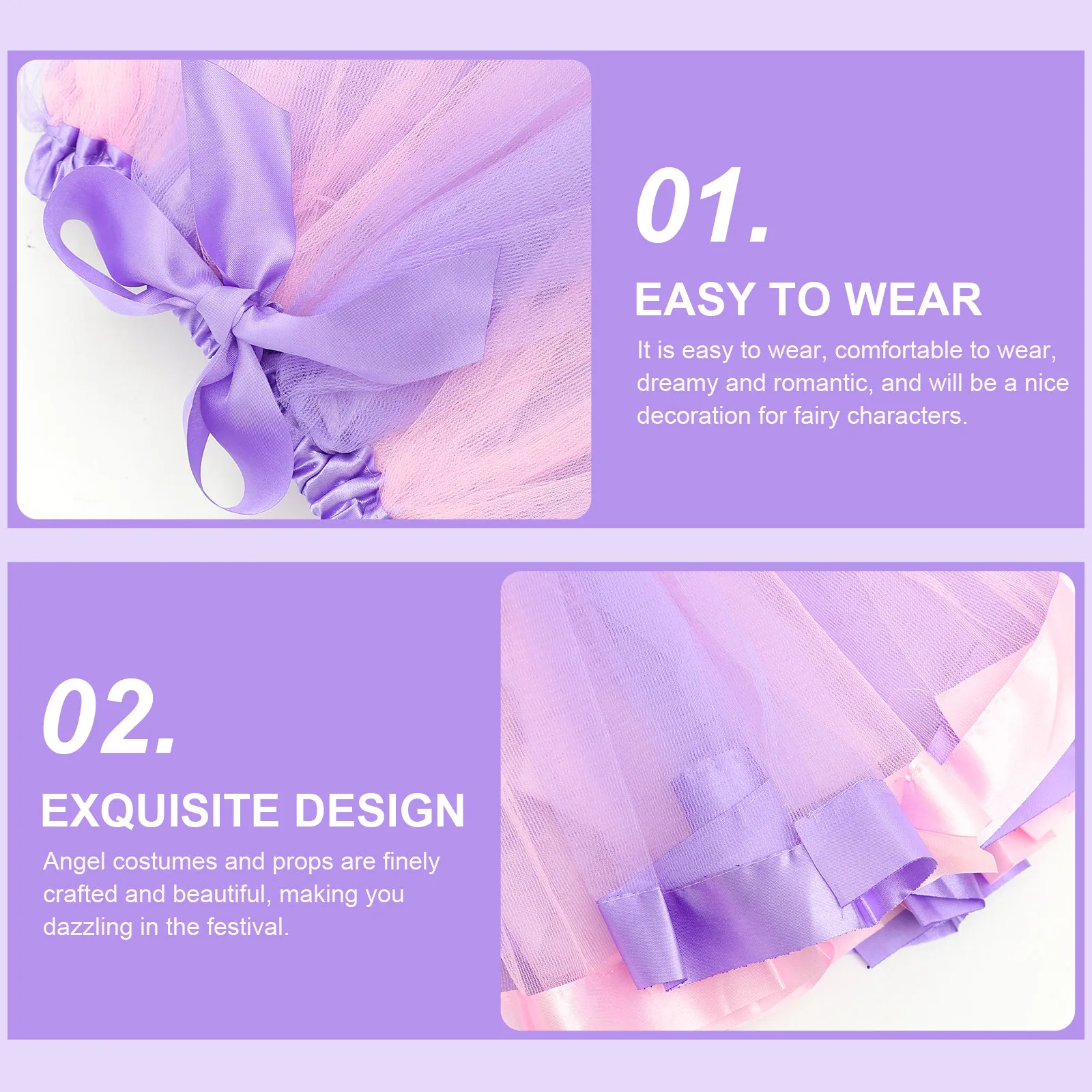 

Набор: Костюм феи-ангела с крыльями и волшебной палочкой для девочек 2-6 лет, для вечеринок, Хэллоуина, косплея, с милой палочкой