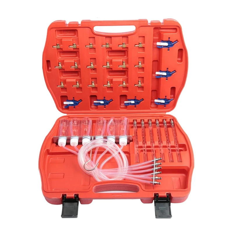 

Common Rail Injector Tester Injector Oil Volume Detector Tool Straight Oil Flow Test Tool Kit Fuel Line Test