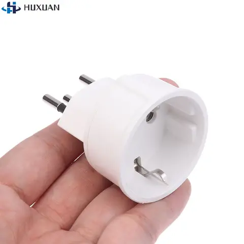 1PCS Embedded Swiss Adapter Converter Plug EU DE Germany Socket 3 Pin Swiss Plugs Adaptor Swiss Plugs Turn To French Plugs