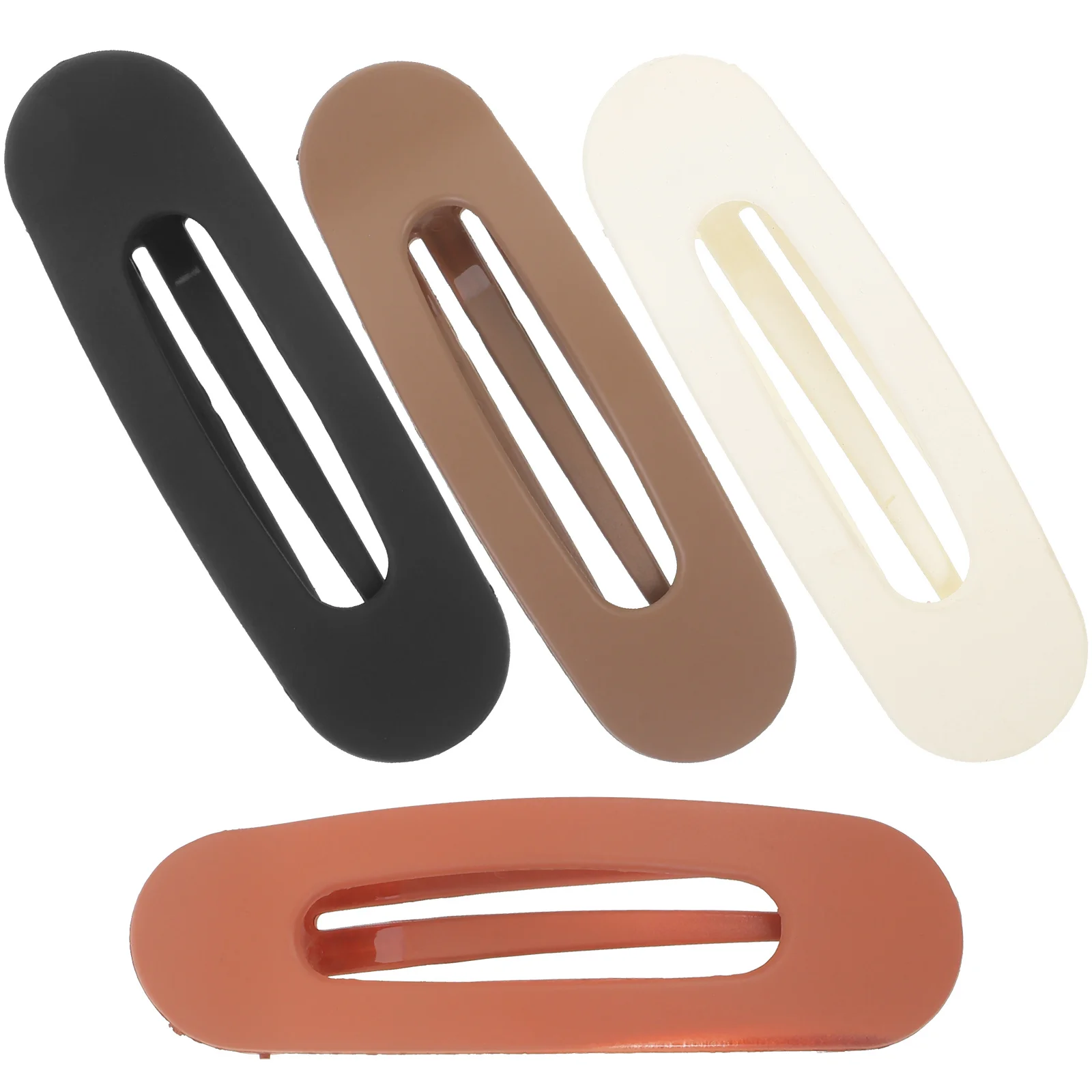 

4Pcs French Style Hair Clips for Women Refined Texture Plastic Material Ponytail Holders for Formal Casual Wear