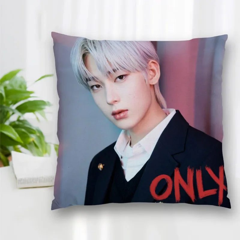 Custom KPOP SUNOO Pillowcase With Zipper Bedroom Home Office Decorative Pillow Sofa Pillowcase Cushions Pillow Cover