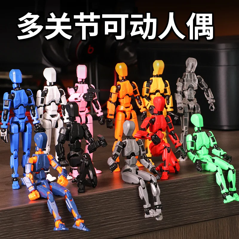 13pcs robot toys 13 Action Figures T13 Figure 3D Printed Multi-Jointed Movable Lucky 13 Action Figure Nova Figure Dummy