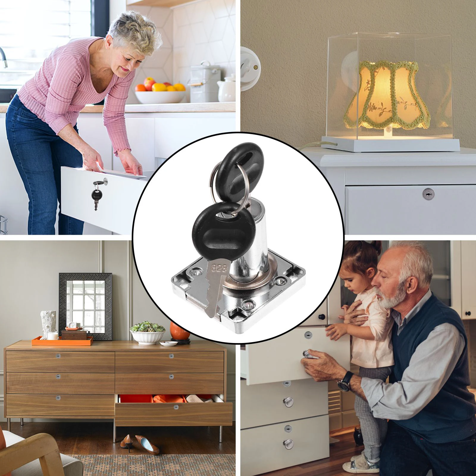 

1 set 1 Set Mailbox Drawer Cabinet Locks Mailbox Letter Box Lock Lock Security Locks For Office Home Letter Box