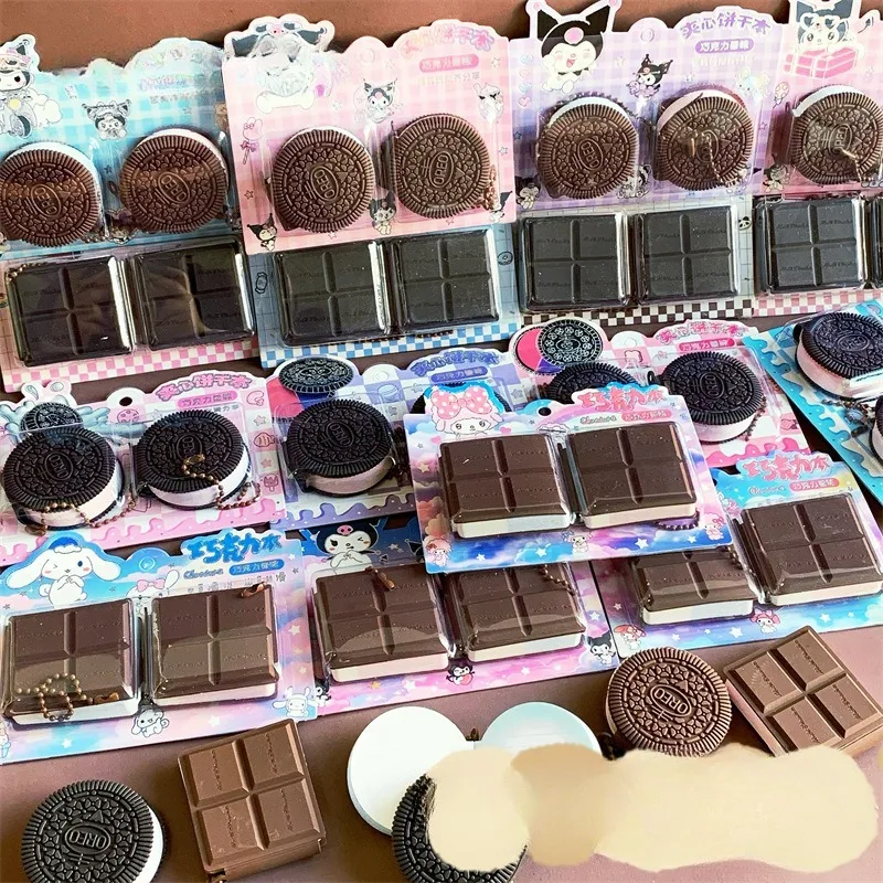 Afbeelding 3: 2 STKS Creatieve Zijdeachtige Chocolade Notebook Zelfgeurende Bean Boek Mini Notebooks Student Memo Pads Thuis Koelkast Sticker