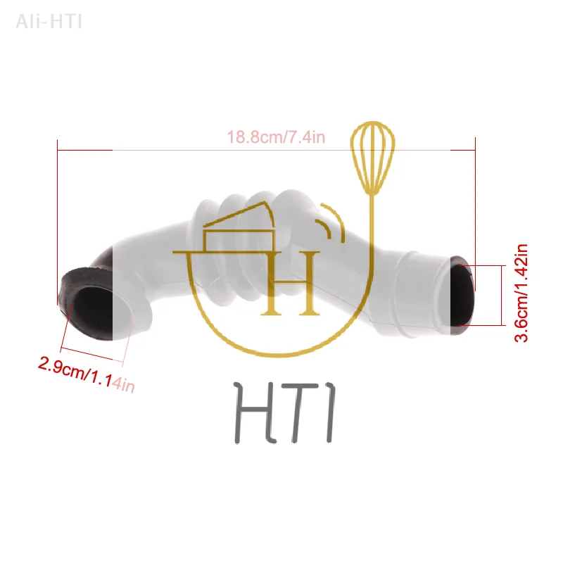 

1 шт. шланг, внутреннее соединение, выпускной шланг, сливная труба для стиральной машины, резиновая сливная труба для стиральной машины, детали