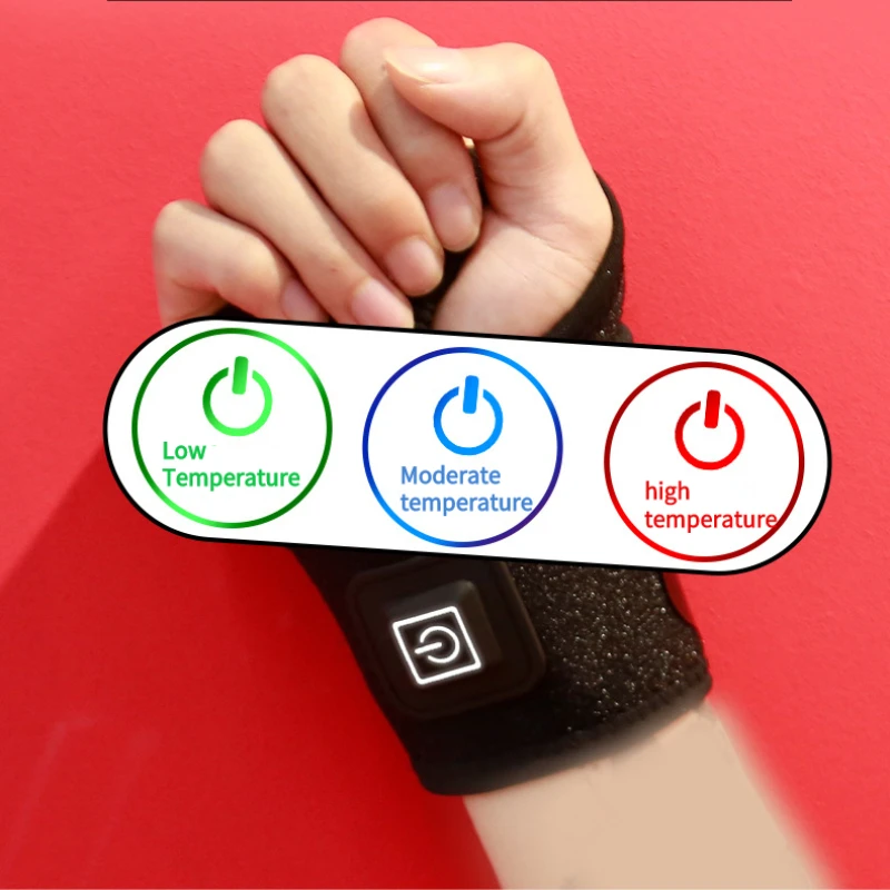 Hot Compress Wrist Band For Male And FemaleWarmth Sprain Tendon Sheath Mouse Hand USB Electric Heating Pulse heating wrist guard