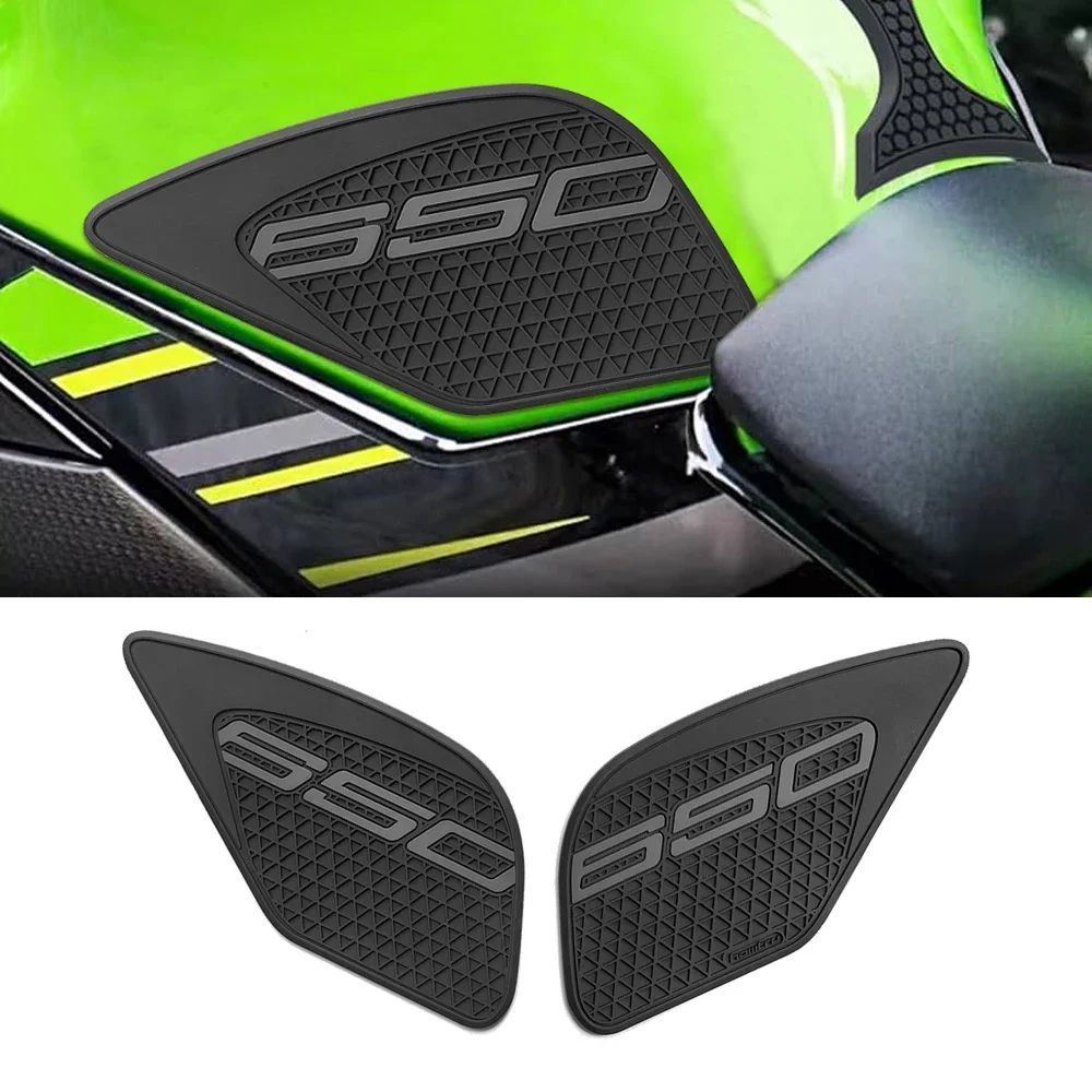 

Motorcycle Side Tank Pad Protection Knee Grips for Kawasaki Ninja 650 2017-2025 Sticker