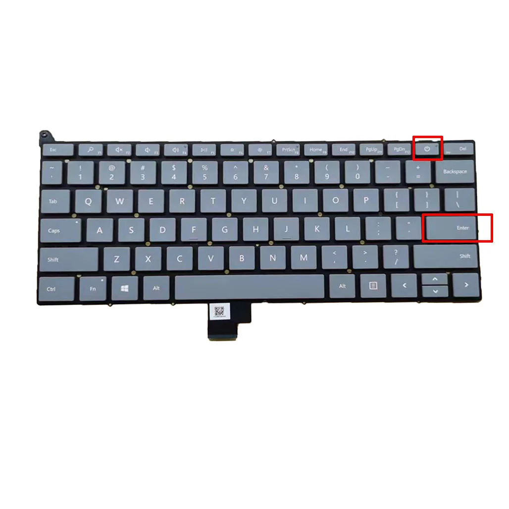 

US English Laptop Keyboards For Microsoft Surface Laptop Go 1943 12.4 QWERTY Computer Keyboard Power Keycap 9Z.NJ0PQ.201