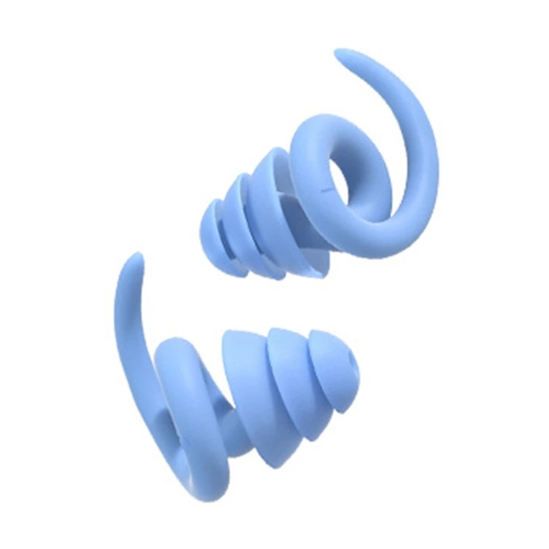 Spiral Design Silicone Earplug for Sleeping Study Concert Sound Insulation