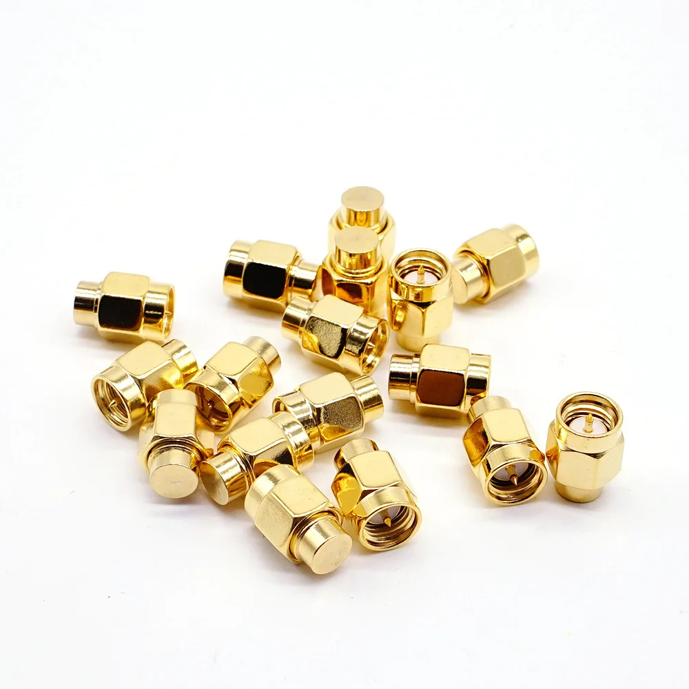 Carga manequim Conectores de tampa niquelado, terminação coaxial RF, macho SMA, 6GHz, 50 Ohm, acessórios, 1PC