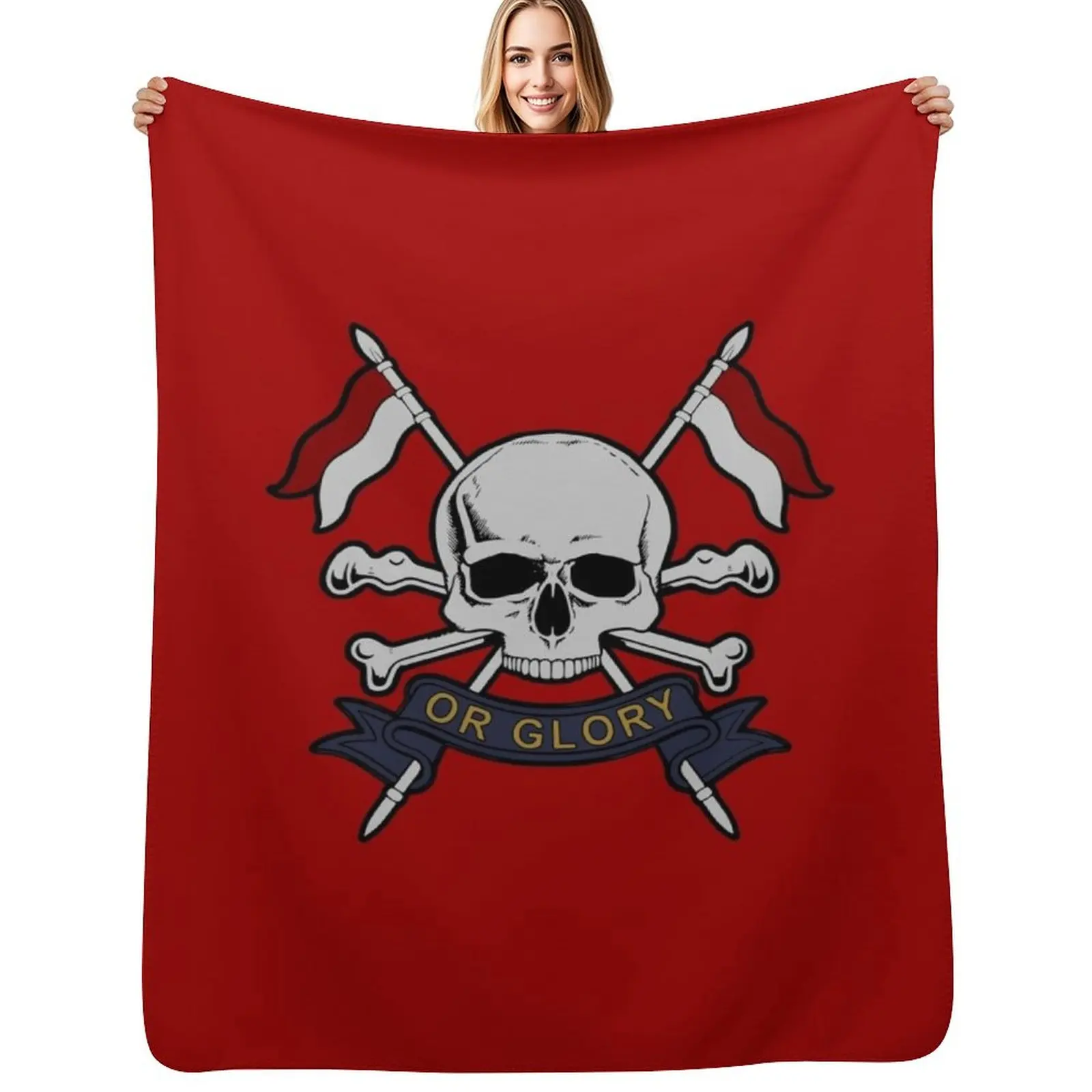 

The Royal Lancers Throw Blanket Warm Flannel Blanket for Couch Chair Bedroom