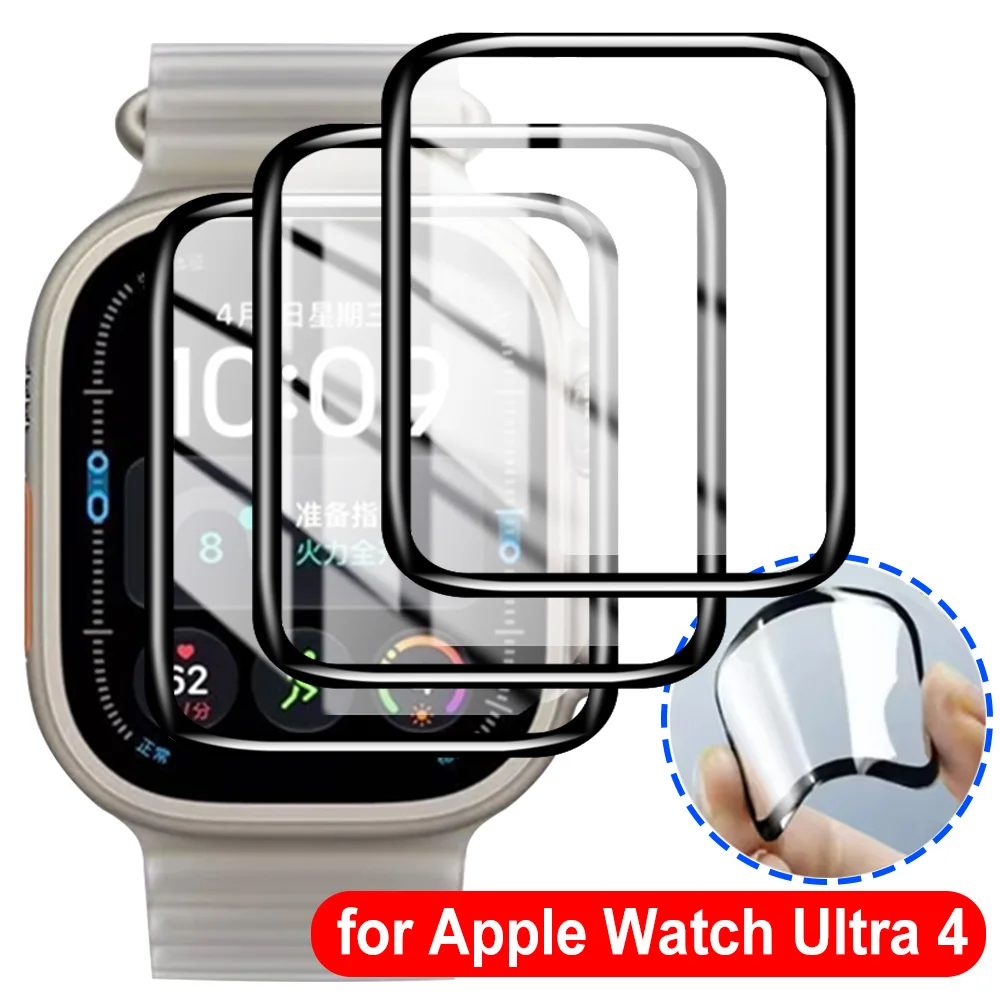 1-5Pcs Composite Film Screen Protector for Apple Watch Ultra4 Anti-scratch Ceramic Film for Apple Watch Ultra 4 49MM Not Glass