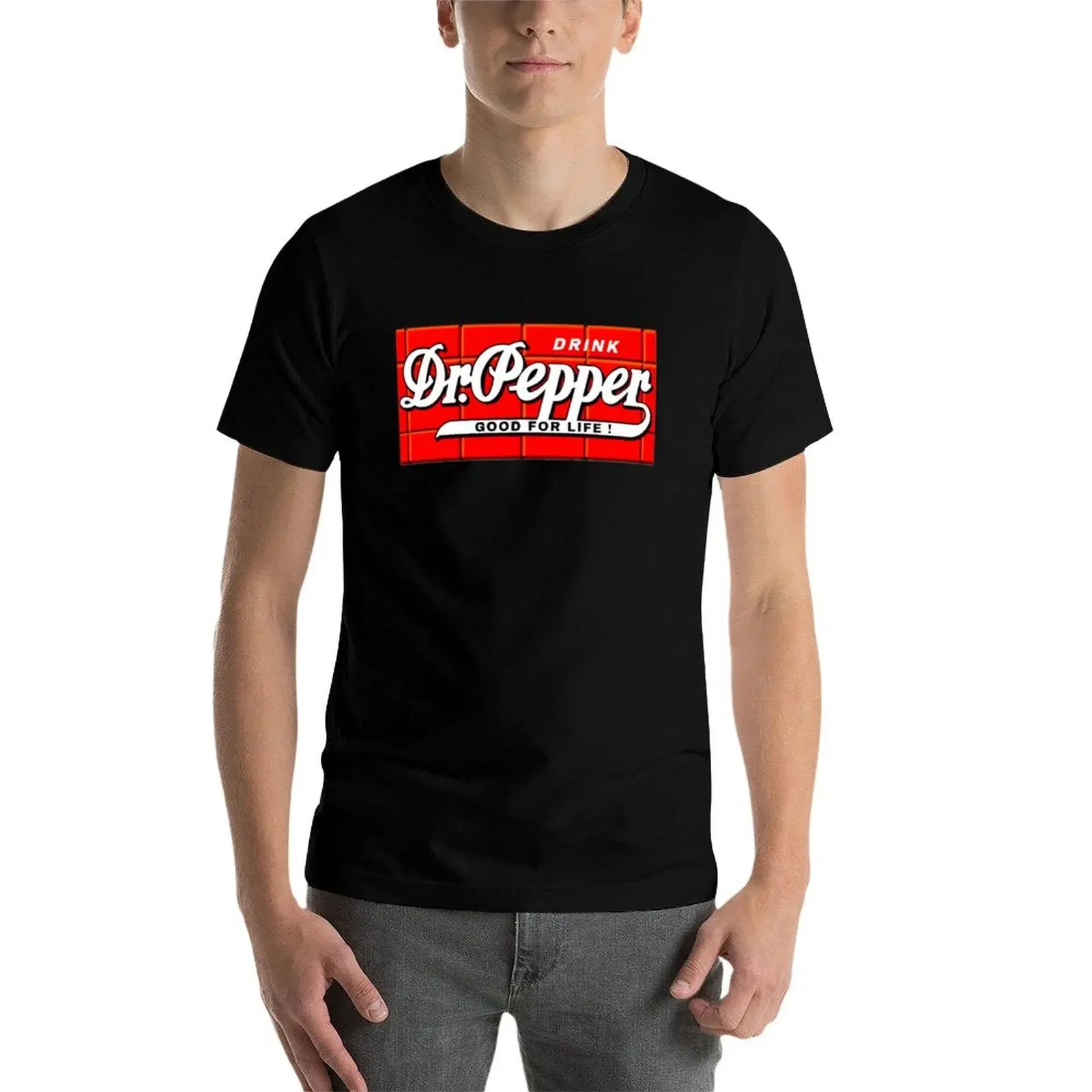 Dr Pepper - Buono per la vita! T-shirt classica camicie grafiche semplici magliette essenziali ragazzi T-shirt con stampa animalier da uomo