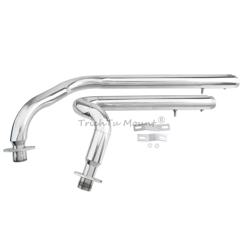 For Honda Steed Shadow VLX 400 1994-2003 Motorcycle exhaust pipe aluminum alloy Chrome bright design improved silencer