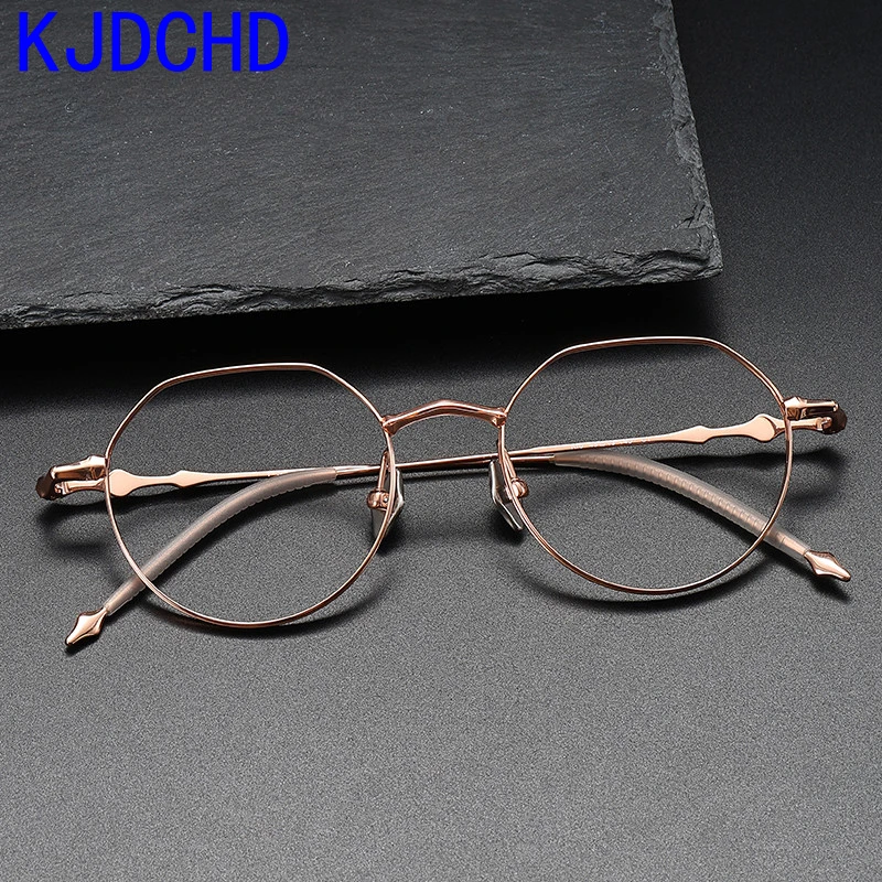 

Pure Titanium Glasses Frame Men Women 2024 New Men Retro Round Prescription Eyeglasses Myopia Optical Eyewear