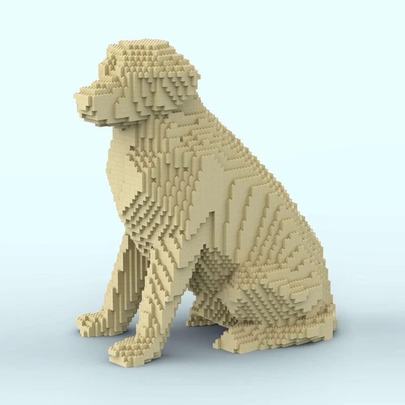 Creators Animal Series Model MOC Building Bricks Retriever Dog Modular Technology Gifts Holiday Assemble Children Toys Suit
