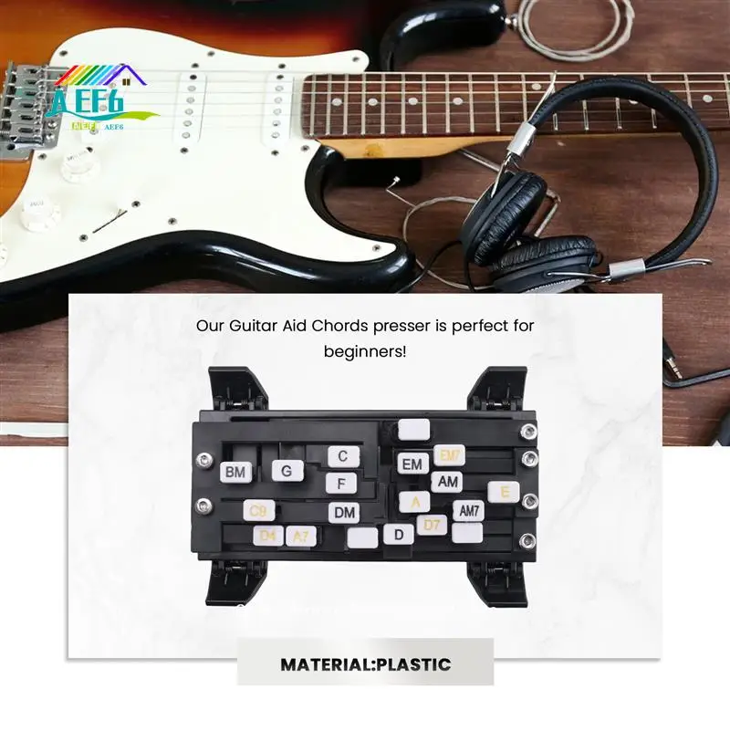 

AEF6-Guitar Learning Aid Tool Guitar Chord Trainer Guitar Practice Aid Teaching Learning System For Guitar Beginner
