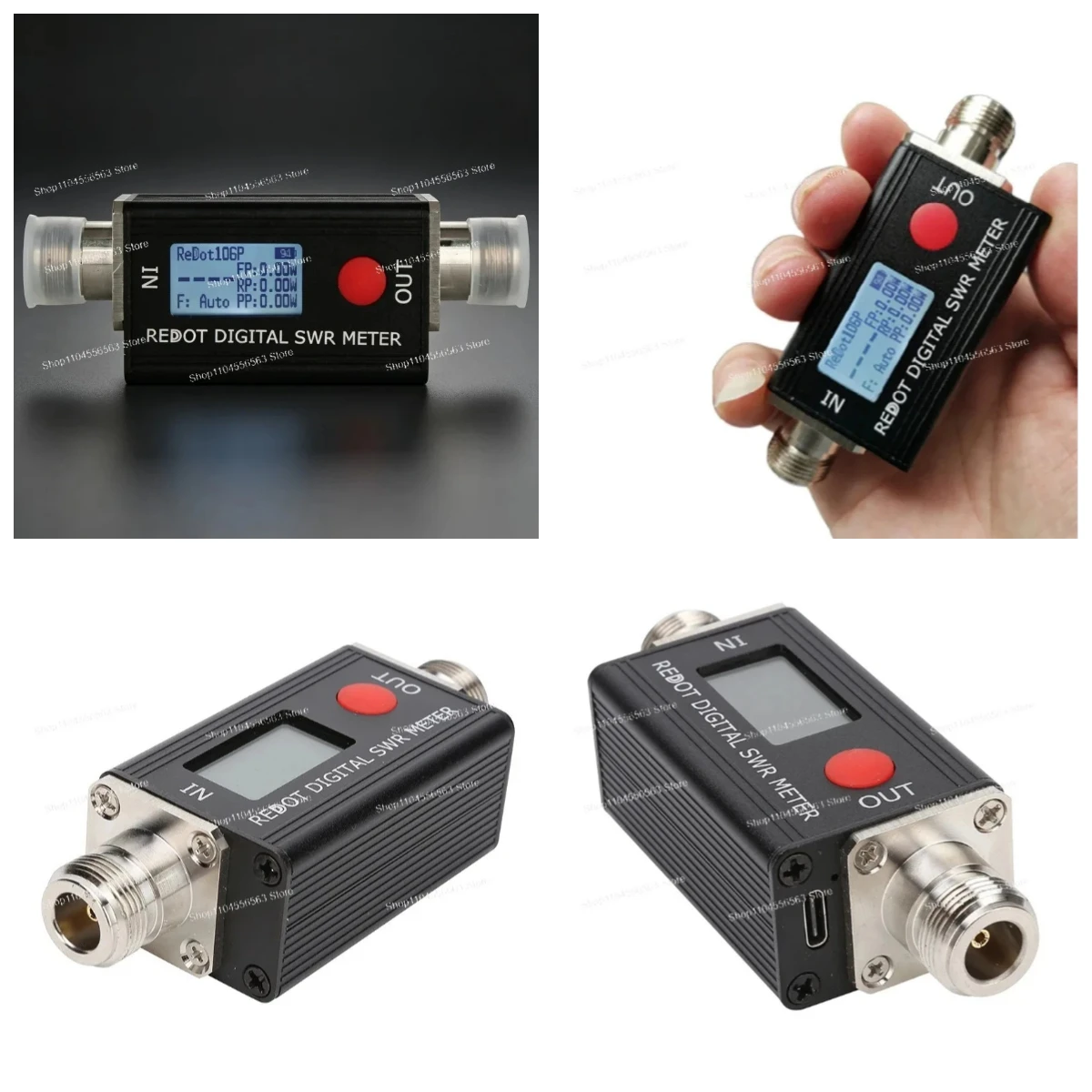 106P Professional Digital SWR Power Meter 120W FM VHF UHF 80-999MHz 1.00-99.9 DMR Walkie Talkie Ham Radio Antenna Analyzer