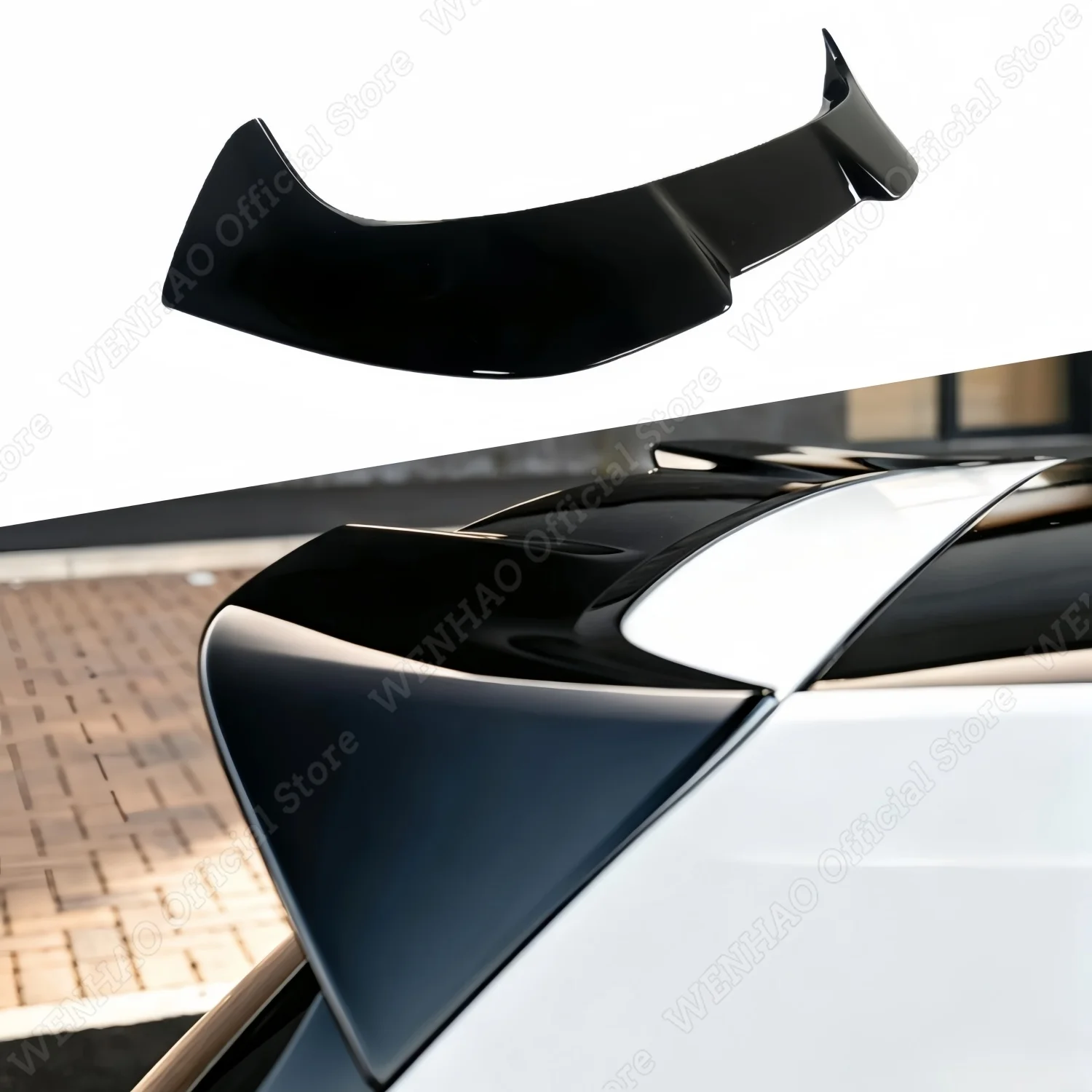 Nowe spojlery dachowe w stylu Oettinger, w kolorze czarnym błyszczącym, do VW Golf 7 7.5 MK7 7.5 R GTI GTD R-LINE E-GOLF 2012-2020, bodykit.