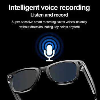 800萬像素智慧眼鏡,支援錄影、AI照片辨識、答案翻譯,270mAh電池,IP65防水,藍牙眼鏡 10 最佳銷售 智慧眼鏡視訊通話 - №7