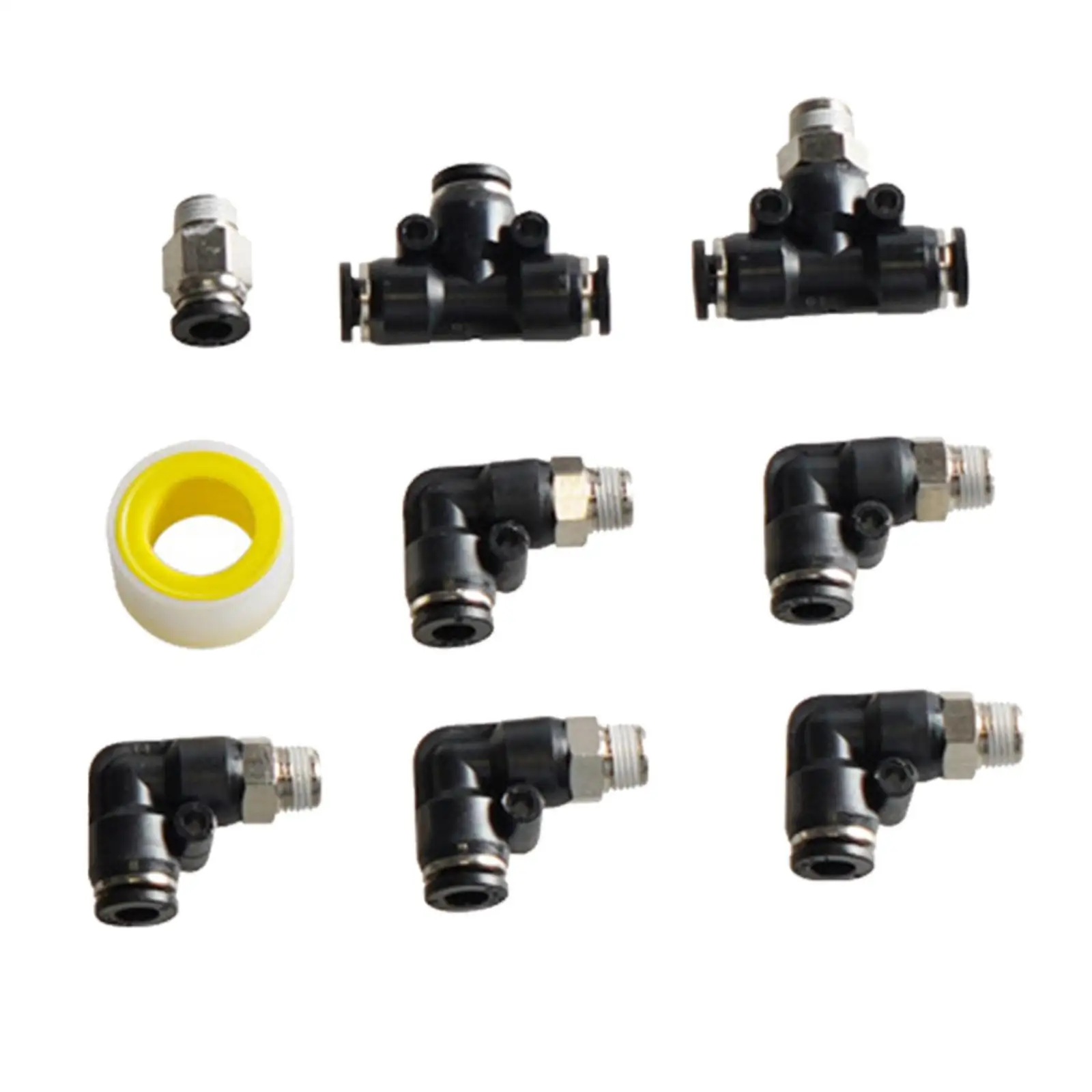 Juego de accesorios de vacío negros, piezas de reparación de repuesto de solenoide Turbo Wastegate,