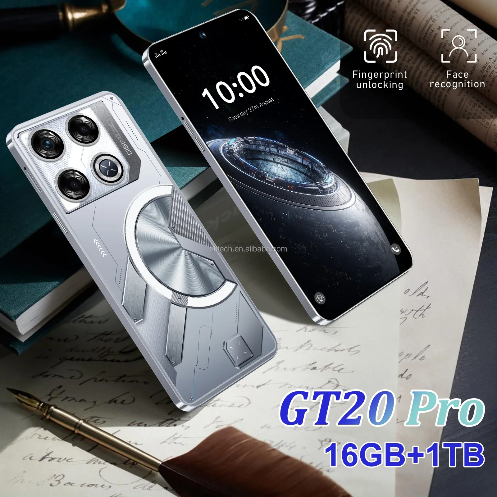 Smartphone Android 5G Original, cámara de alta definición de 108M, tarjeta SIM Dual, procesador Octa Core MTK, teléfono móvil a prueba de golpes