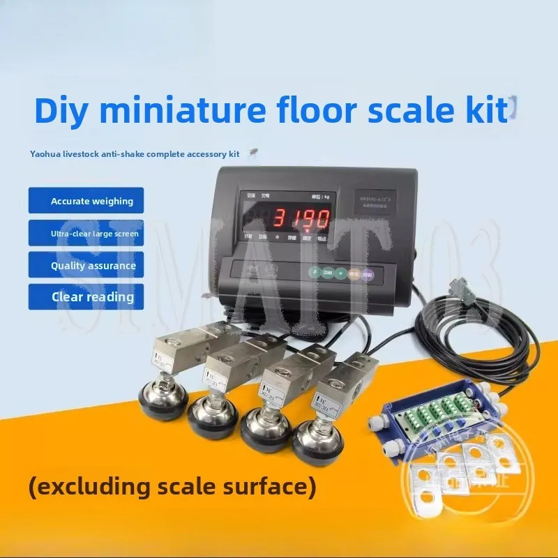 DIY Weighbridge/Floor Scale Kit | XK3190-A12E Indicator + Guangce Load Cells | Complete Components for Homemade Scale