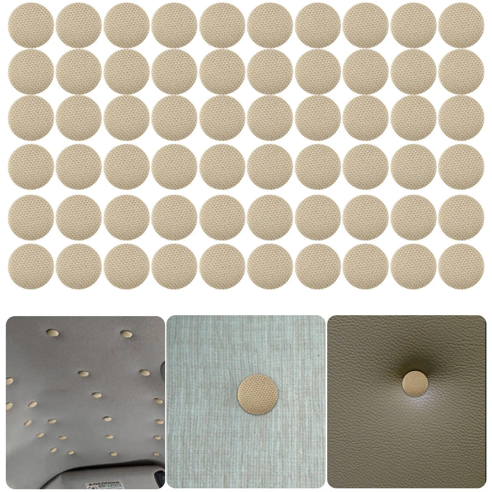 60 قطعة سقف السيارة الداخلي أبازيم غطاء الرأس قماش السقف تحديد المسمار الرعاية النسيج أبازيم ث/60X تحديد المواقع دبابيس طقم تصليح السيارات