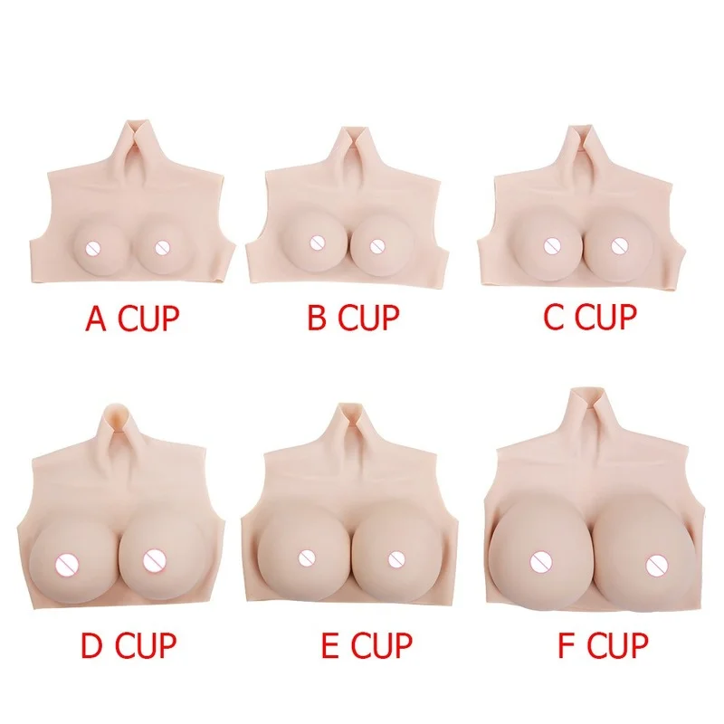 A-H Cup Silicone Fake Breasts High-necked Half-body Solid Fake Breasts Disguised Fake Mother Fake Breasts Liquid Fake Breasts